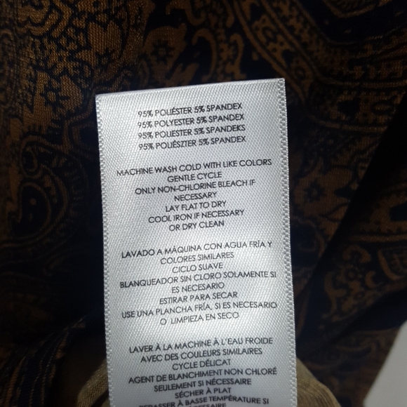 Michael Kors Blue and Brown Paisley Dress - Picture 5 of 7